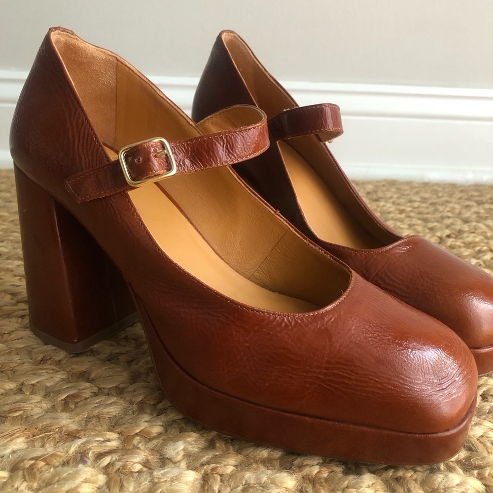 Sezane Georgia High Mary Jane. Size French 39. US 8 - Picture 1 of 13